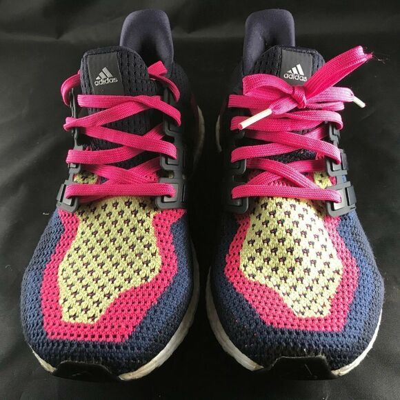 ADIDAS AF5143 Ultraboost 2.0 Navy Pink Chiffon 9.5 42 Mint Condition - Picture 5 of 7